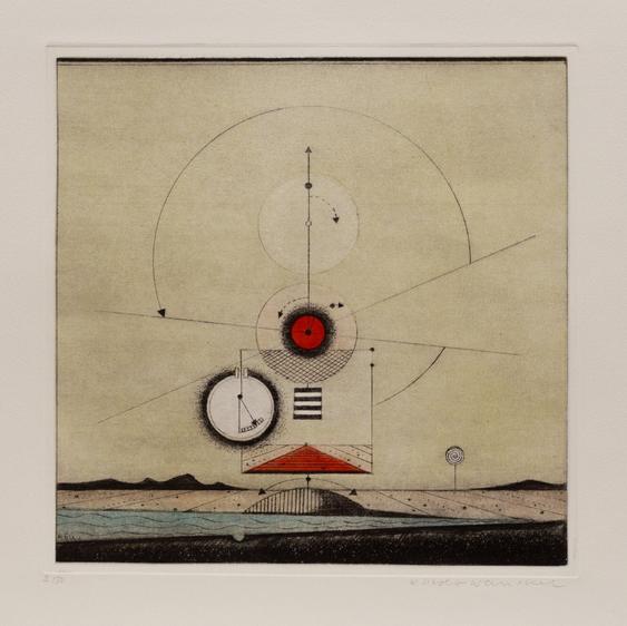 Künstlerin: Katharina Scholz-Wanckel, Titel: Bewegungsfelder, Technik: Aquatinta, Jahr: 1978, Grösse: 25x25 cm